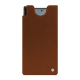 Samsung Galaxy Z Fold6 leather pouch - Marron Veggie ( Pantone #95614d ) 
