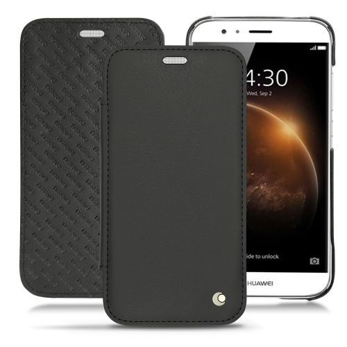 Huawei G8 leather case - Noir ( Nappa - Black ) 