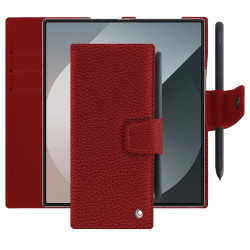 Samsung Galaxy Z Fold6 leather wallet case - Blanc ( Nappa / White ) 