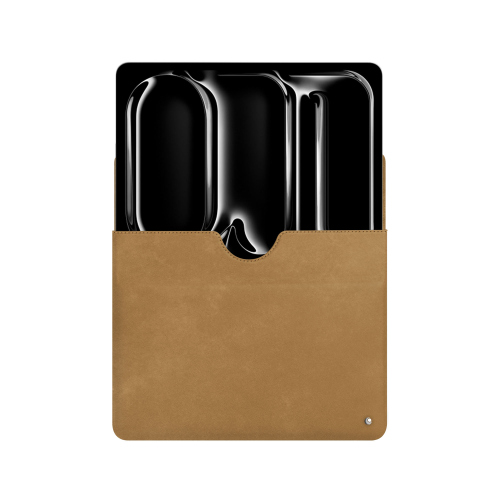 Pochette cuir Apple iPad Pro 11 (2024) - Élégance et protection | NoreveSable vintage ( Pantone #9b7340 ) 