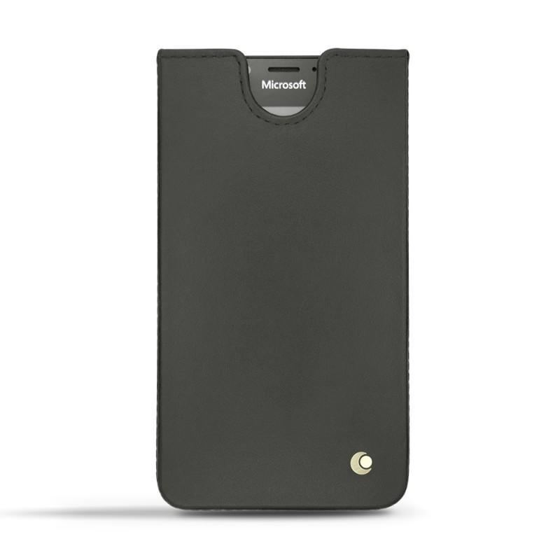 Microsoft Lumia 950 - 950 Dual Sim leather case - Noir ( Nappa - Black ) 