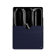 Apple iPad Pro 11 (2024) leather sleeve - Cobalt ( Pantone #2b253f ) 