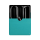 Apple iPad Pro 11 (2024) leather sleeve - Bleu fluo