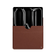 Apple iPad Pro 11 (2024) leather sleeve - Marron délicat ( Pantone #95614d) 