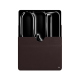 Apple iPad Pro 11 (2024) leather sleeve - Marron envoûtant ( Pantone #4e3629 ) 