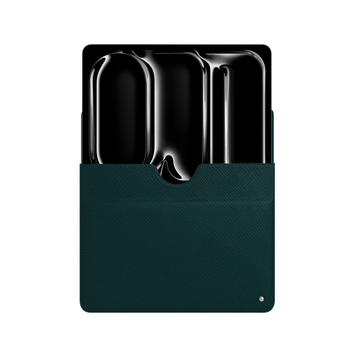 Pochette cuir Apple iPad Pro 11 (2024) - Élégance et protection | NoreveVert séduisant ( Pantone #1d3c34 ) 