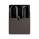 Apple iPad Pro 11 (2024) leather sleeve - Gris Veggie ( Pantone #5e514d ) 