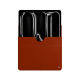 Apple iPad Pro 11 (2024) leather sleeve - Orange Veggie ( Pantone #cb6015 ) 