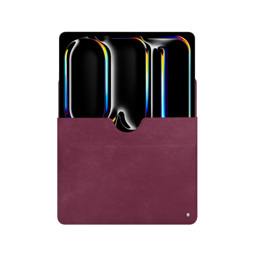 Pochette cuir Apple iPad Pro 13 - Élégance et protection haut de gammePrune vintage ( Pantone #612434 ) 