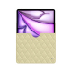 Pochette cuir Apple iPad Air 13 (2024) - Beige - Couture ( Nappa - Pantone #ceb888 ) 