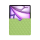 Capa em pele Apple iPad Air 13 (2024) - Vert olive - Couture ( Nappa - Pantone #a7c58e ) 