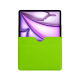 Custodia in pelle Apple iPad Air 13 (2024) - Vert fluo ( Pantone #00ab5f ) 