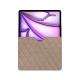Pochette cuir Apple iPad Air 13 (2024) - Taupe vintage - Couture ( Pantone #591d16 ) 