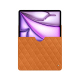 Capa em pele Apple iPad Air 13 (2024) - Mandarine vintage - Couture ( Pantone #d47231 ) 