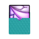Apple iPad Air 13 (2024) leather sleeve - Bleu fluo - Couture