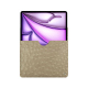 Custodia in pelle Apple iPad Air 13 (2024) - Autruche desert ( Pantone #A39382 ) 
