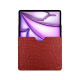 Lederschutzhülle Apple iPad Air 13 (2024) - Autruche ciliegia ( Pantone #a4343a ) 