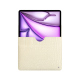 Capa em pele Apple iPad Air 13 (2024) - Crocodile milk ( Pantone #d6d2c4 ) 