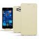 Funda de piel Microsoft Lumia 950 - 950 Dual Sim - Ivoire ( Sleek P C12 - White ) 