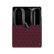 Capa em pele Apple iPad Pro 11 (2024) - Lie de vin - Couture ( Pantone #412234 ) 