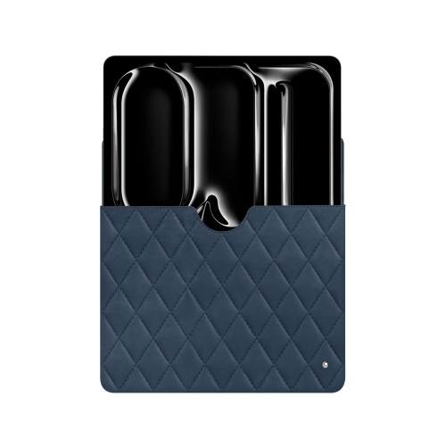 Custodia in pelle per Apple iPad Pro 11 (2024) - Eleganza e protezione | NoreveJean vintage - Couture ( Pantone #2f414f  ) 