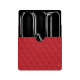 Funda de piel Apple iPad Pro 11 (2024) - Rouge troupelenc - Couture ( Pantone #AB191A )