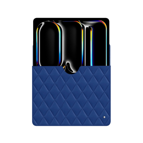 Capa de couro Apple iPad Pro 13 - Elegância e proteção de alta qualidadeBleu océan - Couture ( Nappa - Pantone #15458a) 