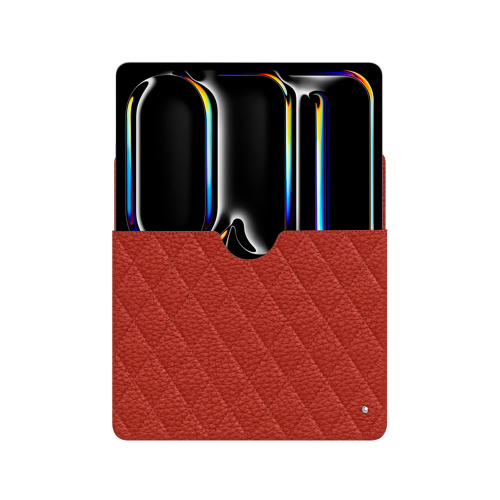 Funda de cuero para iPad Pro 13 de Apple: elegancia y protección de alta gamaPapaye - Couture ( Pantone #b54317 ) 