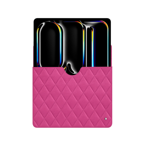 Apple iPad Pro 13 leather sleeve - Elegance and premium protectionRose BB - Couture ( Pantone #DB599F )