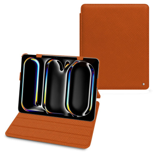 Custodia in pelle premium per Apple iPad Pro 13 | NoreveOrange vibrant ( Pantone #e36b39 ) 