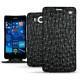 Custodia in pelle Microsoft Lumia 950 - 950 Dual Sim - Autruche nero