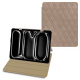 Capa em pele Apple iPad Pro 11 (2024) - Taupe vintage - Couture ( Pantone #591d16 ) 