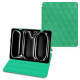 Funda de piel Apple iPad Pro 11 (2024) - Menthe vintage - Couture ( Pantone #37b375 ) 