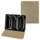 Apple iPad Pro 11 (2024) leather case - Autruche desert ( Pantone #A39382 ) 