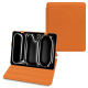 Apple iPad Pro 11 (2024) leather case - Orange PU ( Pantone #ff9351 )