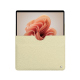 Microsoft Surface Pro 9 / 10 / 11 leather sleeve - Ivoire ( Pantone #d6d6c6 ) 