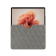 Microsoft Surface Pro 9 / 10 / 11 leather sleeve - Acier vintage - Couture ( Pantone #d85827b ) 