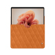 Microsoft Surface Pro 9 / 10 / 11 leather sleeve - Mandarine vintage - Couture ( Pantone #d47231 ) 
