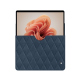 Custodia in pelle Microsoft Surface Pro 9 / 10 / 11 - Jean vintage - Couture ( Pantone #2f414f  ) 