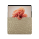 Pochette cuir Microsoft Surface Pro 9 / 10 / 11 - Autruche desert ( Pantone #A39382 ) 