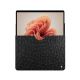 Pochette cuir Microsoft Surface Pro 9 / 10 / 11 - Autruche nero ( Noir / Black) 