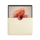 Microsoft Surface Pro 9 / 10 / 11 leather sleeve - Crocodile milk ( Pantone #d6d2c4 ) 