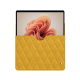 Pochette cuir Microsoft Surface Pro 9 / 10 / 11 - Jaune soulèu - Couture ( Pantone #F3B934 )