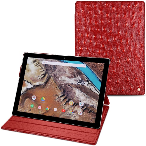 Google Pixel C leather caseAutruche ciliegia ( Pantone #a4343a ) 
