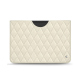 Pochette cuir Microsoft Surface Pro 8 / 9 / 10 / 11 - Blanc - Couture ( Nappa - White ) 