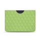 Microsoft Surface Pro 8 / 9 / 10 / 11 leather pouch - Vert olive - Couture ( Nappa - Pantone #a7c58e ) 