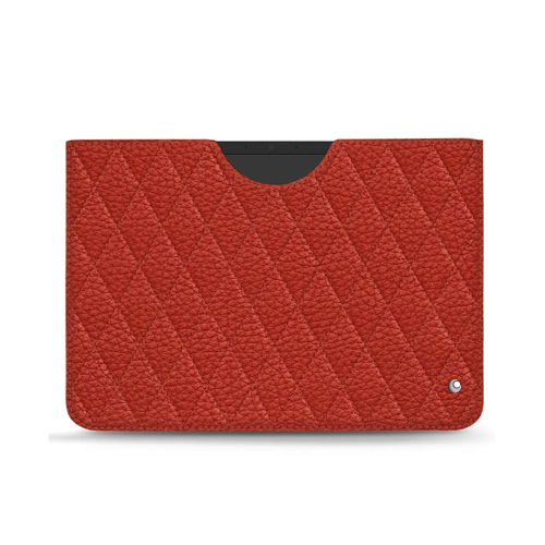 Lussuosa custodia in pelle per Microsoft Surface Pro 8, 9, 10 e 11Papaye - Couture ( Pantone #b54317 ) 
