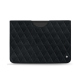 Microsoft Surface Pro 8 / 9 / 10 / 11 leather pouch - Dark vintage - Couture ( Pantone #050505 ) 