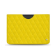 Microsoft Surface Pro 8 / 9 / 10 / 11 leather pouch - Jaune fluo - Couture ( Pantone #c9ff57 ) 