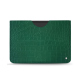 Microsoft Surface Pro 8 / 9 / 10 / 11 leather pouch - Crocodile pino ( Pantone #173F35 ) 